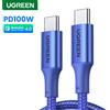 UGREEN Cavo USB-C UGREEN PD3.0 100W da Tipo C a Tipo C per MacBook Samsung S26 iPhone 17, Cavo di Ricarica Rapida USB Tipo C QC4.0