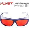 NONE HUNST OD 6+ Occhiali laser professionali Occhiali protettivi per laser UV 355nm Laser blu 450nm e laser verde 520nm 532nm