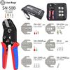 lion rage Kit pinze SN-58B per crimpare a cricchetto per terminali XH2.54/DuPont2.54/2.8/4.8/6.3/non isolati/ferro (0.25-1.5mm 2) 23-16AWG