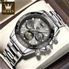 OLEVS 6654 Orologio da uomo di lusso Cronografo Orologio da polso meccanico automatico Impermeabile luminoso Orologio di marca superiore per uomo Data Sport