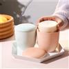 GBhouse Boowan Nicole Barattolo di candela Stampo in silicone e stampo di ricarica per candele da 7 once Stampo riutilizzabile per candele in cemento e cemento Decorazioni per la casa