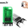 BORUiT V3 Mini EDC LED torcia portachiavi tipo-C lampada ricaricabile Tiki pesca torcia da campeggio con faretto magnetico luce UV