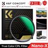 K&F CONCEPT Filtro CPL K&F CONCEPT, Filtro Polarizzatore Circolare True Color con 28 Rivestimenti Multistrato per Obiettivi Nikon Canon, Serie Nano-X