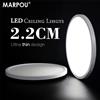MARPOU Lampada da soffitto a LED per soggiorno, ultrasottile, bianco freddo, 9W 13W 18W 24W, lampada da soffitto per camera da letto, cucina