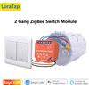LoraTap Tuya ZigBee 3.0 modulo relè interruttore luce 2 Gang Google Home Alexa Echo telecomando lavora con DIY fai da te