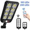 AMARYLLIS 100/200led lampione solare IP65 impermeabile solare sensore di movimento esterno luci applique da parete solare con telecomando per giardino