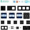 BSEED WIFI Touch Light Switch Parte Smart Wifi Switch Funzione Parte fai da te Prese Wifi UE Parti Solo pannello in vetro Nero