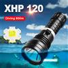 paweinuo Super 80000LM XHP120 Torcia subacquea a LED Luce subacquea ultra luminosa Potente torcia subacquea Lanterna subacquea impermeabile
