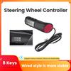 TomoStrong Pulsanti universali per volante per auto a 8 tasti telecomando multifunzionale accessori per autoradio Android DVD SWC