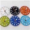 tandorio Quadrante dell'orologio con marchio luminoso da 29 mm verde blu nero adatto NH34 GMT movimento automatico accessori per orologi da uomo