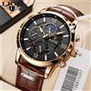 LIGE 2025 LIGE Orologi da uomo Top Brand di Lusso Orologio Da Polso Da Uomo In Pelle Orologio Al Quarzo Sport Impermeabile Orologio Maschile Relogio Masculino + Box