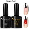 VENALISA 2 pz * 7.5 ml VENALISA Smalto Gel Per Unghie Copertura Completa Splendido Colore Base Nowipe Top Coat Soak Off UV LED Gel Lacca Semi Permanente