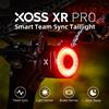 XOSS XR Pro Team Sync Fanale posteriore con rilevamento del freno automatico Luce posteriore per bicicletta LED Fanale posteriore per ciclismo impermeabile ricaricabile