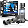 NOVSIGHT N58 H7 Faro a LED 1:1 Mini Size Faro 60W 12000LM 6500K Lampade per auto Super Bright Plug and Play Lampadine per fari per auto