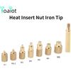 toaiot Dado per inserto termico Punta in ferro M2-M8 Strumento per l'inserimento del calore del dado hot melt in ottone per stampante 3D in plastica Set di calore Inserto Punte per saldatore