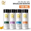PURC Trattamento per capelli alla cheratina brasiliana Raddrizzamento Levigante Riparazione della cheratina Shampoo riccio Prodotto per la cura dei capelli alla cheratina 5% 8% 12%