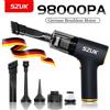 SZUK 98000PA Aspirapolvere per auto Wireless Mini Potente macchina per la pulizia portatile per auto Elettrodomestico portatile per computer