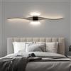 DARHYN Moderna lampada da parete a strisce LED doppia curva telecomando luce comodino decorazione applique da parete in oro nero soggiorno camera da letto led Fixtu