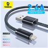 BASEUS Cavo USB Baseus per iPhone 14 13 Pro Max Cavo USB di ricarica rapida per iPhone 12 mini pro max Cavo dati USB 2.4A
