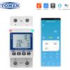 TOMZN Interruttore WIFI TOVA-63T 63A SmartLife TUYA con Misuratore di Energia, Timer e Protezione da Sovratensione, Sovracorrente e Dispersione di Corrente