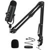 Haomuren Professionale USB Streaming Podcast PC Microfono Studio Kit microfono a condensatore cardioide con braccio per la registrazione YouTube
