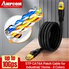 AMPCOM Cavo Ethernet AMPCOM CAT6A 10Gbps RJ45, Cavo di Rete LAN ad Alta Velocità, Patch STP 24AWG per Gaming, Computer, PS5, Xbox