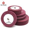 SI FANG 100/125/150/200/250/300mm mola in Nylon mola abrasiva Non tessuta Flap Mop disco per lucidatura disco 20mm alesaggio spessore 1 ''/2'',disco lucidatura