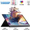 ZSUS Monitor portatile da 15,6 pollici 1080P HDR 16:9 Bassa luce blu per XBox PS4/5 Switch Telefono cellulare PC Loptop Estensione