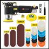 SI FANG Levigatrice ad aria orbitale Mini pneumatica 1"/2"/3" Set di rettificatrici per lucidatura auto Lucidatrice ad aria ad alta velocità