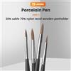 LODDEN 1 pz Spazzola Dentale Resina Porcellana Penna Strumenti Dente Che Modella Adesivo In Silicone Composito Dentista Che Modella Smalto di Plastica Spazzolino Da Denti