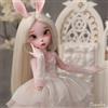 oueneifs 1/4 BJD Doll Kacey orecchie verticali e Floppy Cute Bunny Toys bambola snodata con palla d'arte artigianale pura