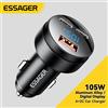 Essager 105W Display Digitale Caricabatteria Da Auto Veloce Per iPhone 15 14 pro MacBook USB AC Caricatore Rapido Per Huawei Xiaomi Samsung OPPO
