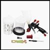 NTOOLS Pistola a spruzzo con tazza di miscelazione 400CC Pistola a spruzzo d'aria con tazza di miscelazione della vernice e adattatore Mini pistola a spruzzo Pistola a spruzzo per vernice Ugello da 1,2 mm