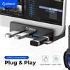 ORICO MH4PU 5GBPS Hub di trasmissione dati Alluminio 4 porte USB 3.0 Clip HUB con alimentatore ad alta velocità per PC OS MAC