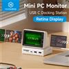 Hagibis Mini schermo IPS da 3,5 pollici AIDA64 Mini PC CPU RAM HDD Monitor dati Display sottopiede con hub USB C per PC portatile MacBook