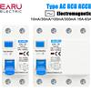EARU 2P 4P 10/30/100/300mA Tipo AC RCCB RCD ELCB Interruttore automatico a corrente residua elettromagnetica Interruttore differenziale Interruttore di sicurezza