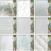 BUNPIG Pellicola per vetri decorativa smerigliata 3D Privacy Adesivo adesivo statico Pellicola per vetri colorati Decalcomanie opache Adesivi per finestre con protezione UV