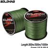 SOLOKING Lenza da pesca intrecciata 300m/500m/1000M 4 fili lenza intrecciata lenza multifilamento super resistente alla trota 10LB-80LB filo