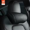 YZ Sedile Poggiatesta da Viaggio Cuscino per il Collo per Tesla Modello 3/Y/X/S Cuscino per il Collo in Pelle PU Cuscini in Memory Foam Accessori per Auto