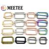 Meetee 30 pz 13-50mm borsa in metallo fibbie per cinghia cinghia cintura fibbia ad ardiglione in pelle tri-glides cursore gancio regolatore chiusura accessori fai da te