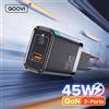 QOOVI Caricabatterie USB qoova GaN 45W caricabatterie da muro USB di tipo C a ricarica rapida PD QC3.0 ricarica rapida per Tablet portatile iPhone Samsung S23 S21
