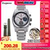 SUGESS Orologi da pilota da uomo Sugess 37mm, cronografo originale ST1902, orologi da polso meccanici con collo a cigno, cristallo di zaffiro, Force Army S419-2