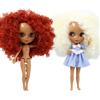 DBS ICY DBS Blyth bambola 1/6 bjd corpo articolare pelle bianca viso opaco pelle scura viso lucido capelli ricci capelli afro giocattolo 30 cm