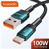 toocki Cavo USB tipo C Toocki cavo di ricarica USB C a ricarica rapida per iPhone 15 14 13 12 11 Huawei P40 P30 Realme Oppo Oneplus 1m 2m