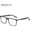 ZENOTTIC Trend Occhiali da vista in acetato Montatura grande Quadrato Solido Splicing Occhiali Moda Occhiali senza prescrizione 1986