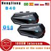 XINOWY HENG JIANG B40 casco Bluetooth auricolare interfono 1000M miscelazione auricolare Stereo Type-C IPX6 impermeabile 1600mAh V5.3 lettore MP3