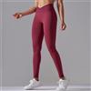 Rooftrellen Pantaloni da yoga senza cuciture Cintura incrociata Sport Fitness Legging Donna Vita alta Palestra Scrunch Butt Running Leggings da allenamento
