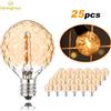 Genixgreen 25 pz G40 lampadine Decorative a LED a forma di diamante Vintage E12 220V dimmerabile a bassa potenza 1W lampadine di ricambio per luce stringa