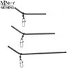 MNFT 30 Pz Equilibrio Pesca Connettore Spille Fornitura di Pesce Forma di L Tubo di Ottone Anti Groviglio Booms Accessorio Girevole Dimensioni 5/7/9 CM