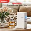 NiiMbot Etichettatrice per stampante per etichette a trasferimento termico Niimbot N1/B18 con etichetta adesiva in carta a nastro nero per gioielli da giardino per ufficio domestico